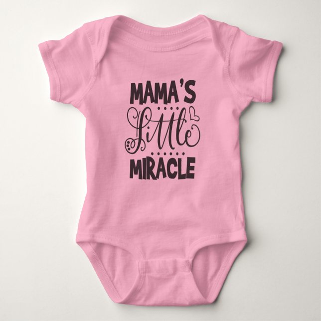 Mama's Little Miracle Baby Bodysuit (Front)