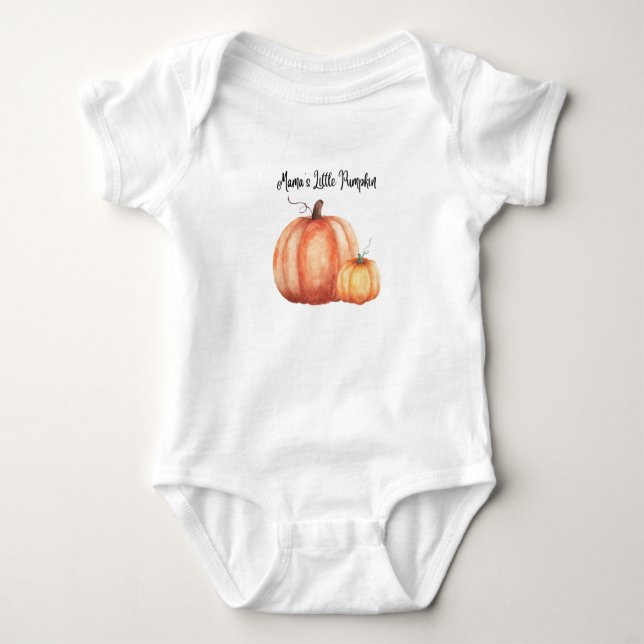 Mama's Little Pumpkin Baby Bodysuit (Front)