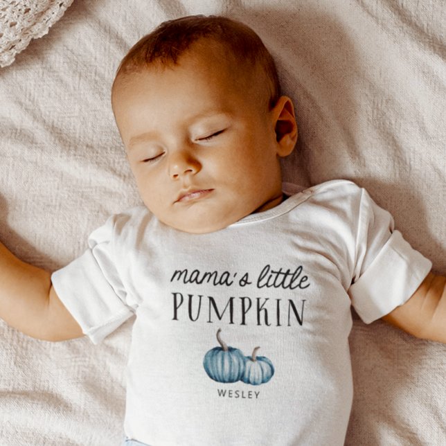 Mama's Little Pumpkin Fall Boy Baby Bodysuit (Creator Uploaded)