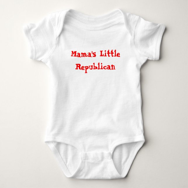 Mama's Little Republican Baby Bodysuit (Front)