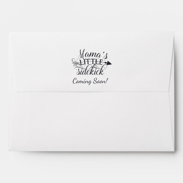 Mama's Little Sidekick Baby Shower Envelope (Back (Top Flap))