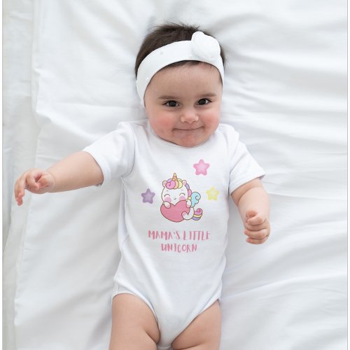 MAMAS LITTLE SWEET UNICORN BABY BODYSUIT