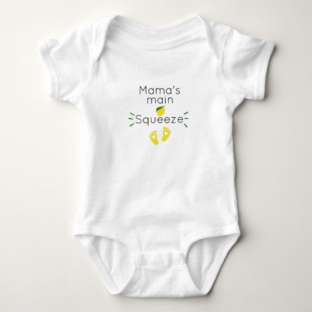 Mama's Main Squeeze,Baby gift Baby for New Mom Baby Bodysuit (Front)