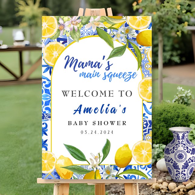 Mama's main squeeze Baby Shower Welcome Sign (Creator Uploaded)