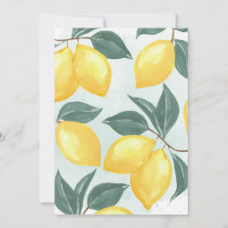 Mama's Main Squeeze Citrus Lemon Baby Shower Invitation | Zazzle