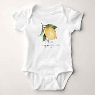 Mama's main squeeze lemon baby bodysuit