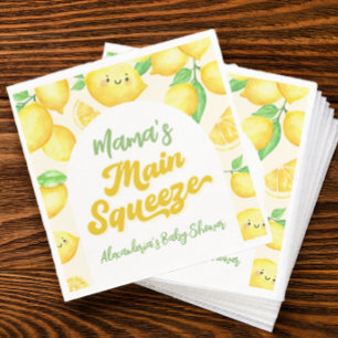 Mama's Main Squeeze Lemon Baby Shower Napkins