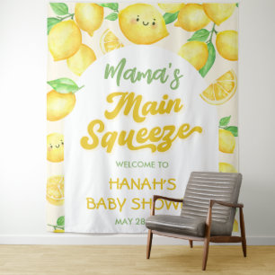 Mama's Main Squeeze Lemon Baby Shower Tapestry