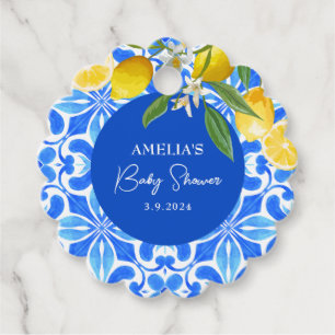 Mama's main squeeze Lemon citrus baby Shower Favor Tags
