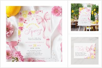 Mama's Main Squeeze Pink Lemon Baby Shower
