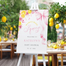 Mama's Main Squeeze Pink Lemon Baby Shower