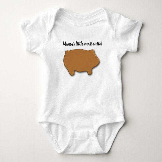 Mama's Marranito Baby Bodysuit (Front)