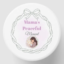 Mama's Peaceful Moment Baby Shower Paper Plate New
