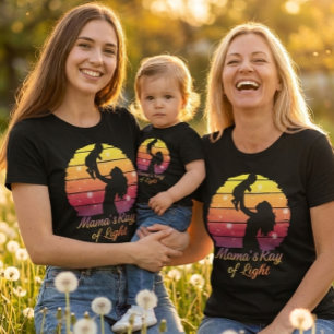 Mama's Ray of Light Sunset Silhouette Tri-Blend Shirt