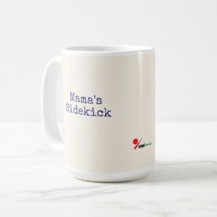 Mama's Sidekick Dog Mom Mug - Navy Blue Farmhouse 