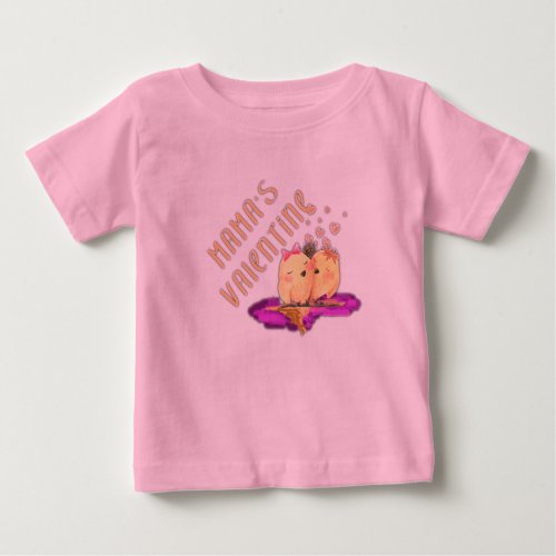 Mamas Valentine Baby T_Shirt