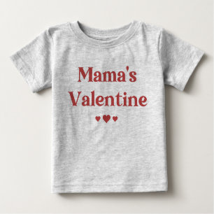 Mama's Valentine Cute Valentine's Day Baby T-Shirt