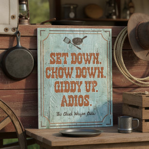 Mama's Western Chuck Wagon Rules ID1318 Foam Board