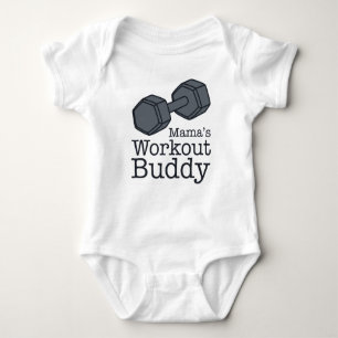 Mama's Workout Buddy Baby Bodysuit