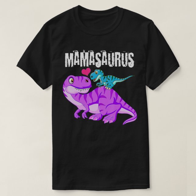 Mamasaurus Dinosaur t  Rex Mother Day for Mom Gift T-Shirt (Design Front)