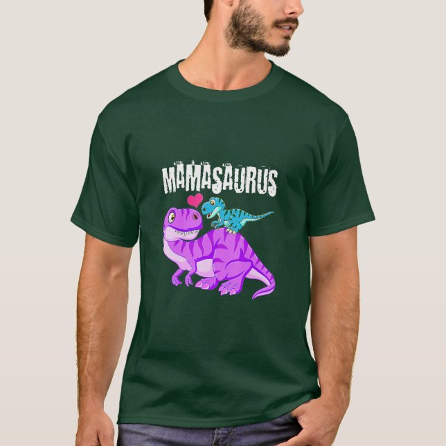 Mamasaurus Dinosaur t  Rex Mother Day for Mom Gift T-Shirt (Front)
