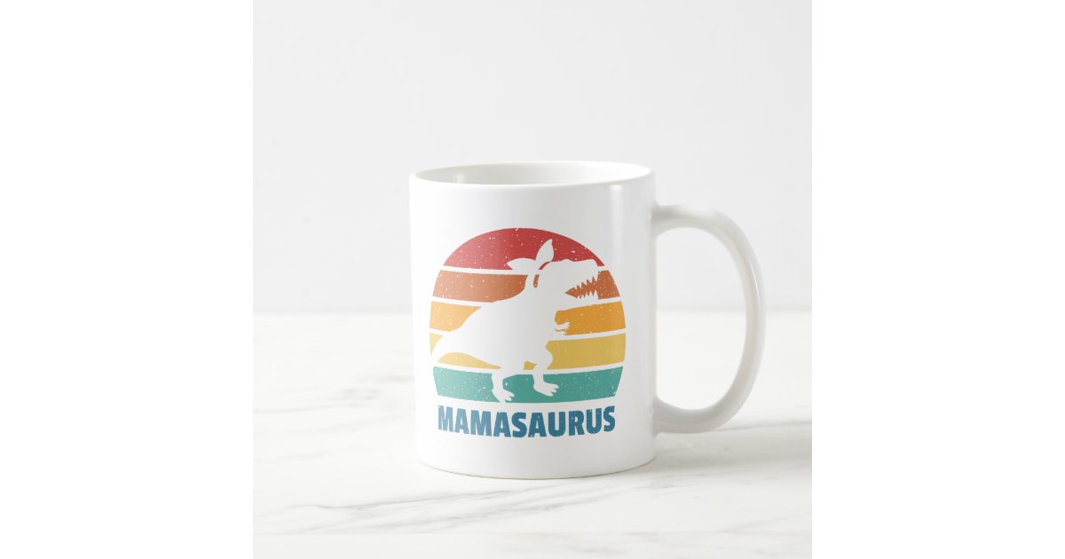 Mamasaurus Funny T-Rex Dinosaur Mama Saurus Family Mothers Day Coffee Mug