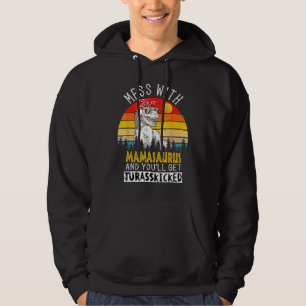 Mamasaurus Mothers Mommy Dinosaur T Rex Saurus Hoodie