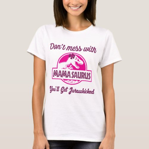 Mamasaurus Rex Dinosaur Autism Mothers Day T_Re T_Shirt
