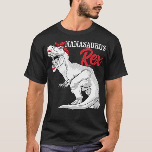 Mamasaurus Rex Dinosaur Funny Mama Saurus Family M T_Shirt