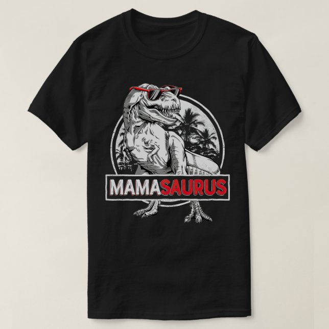 Mamasaurus   rex Mama Saurus Dinosaur Women Mom Gi T-Shirt (Design Front)