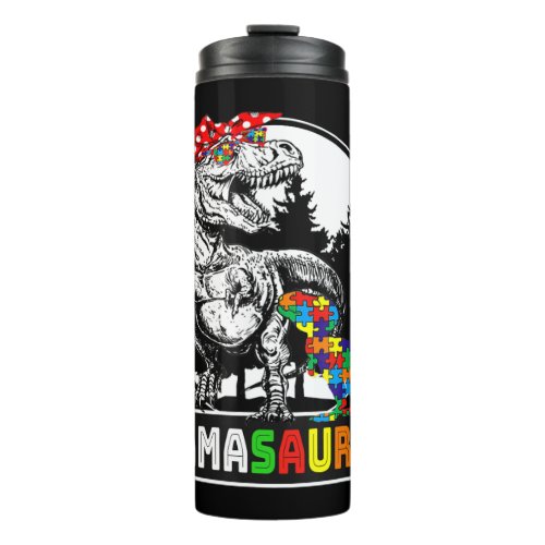 Mamasaurus T rex Dinosaur Clothing Gifts Funny Ma Thermal Tumbler