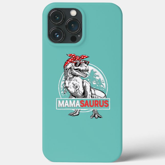 Mamasaurus T rex Dinosaur Funny Mama Saurus Case-Mate iPhone Case (Back)