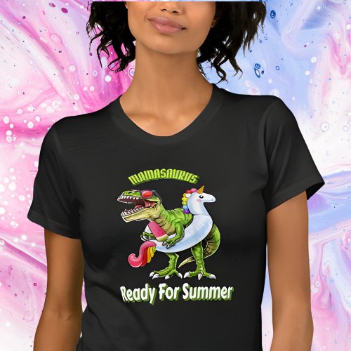 Mamasaurus T rex Dinosaur Funny T_Shirt