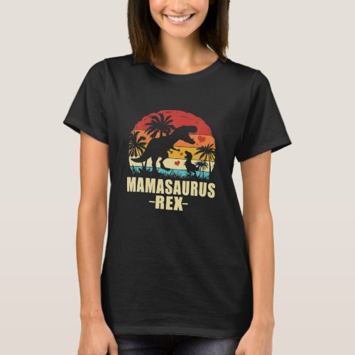 Mamasaurus T _ Rex Dinosaur Mama Saurus Family T_Shirt