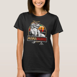 Mamasaurus T Rex Dinosaur Mama Saurus Family T-Shirt