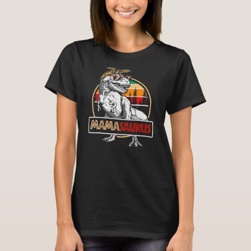Mamasaurus T Rex Dinosaur Mama Saurus Mothers T_Shirt