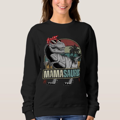 Mamasaurus T Rex Dinosaur Mama Saurus Sweatshirt