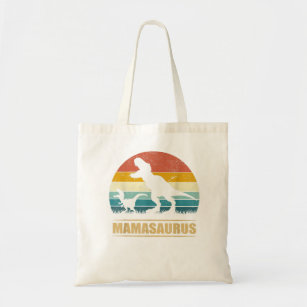 Mamasaurus T rex Dinosaur Mom Mama Saurus Family M Tote Bag