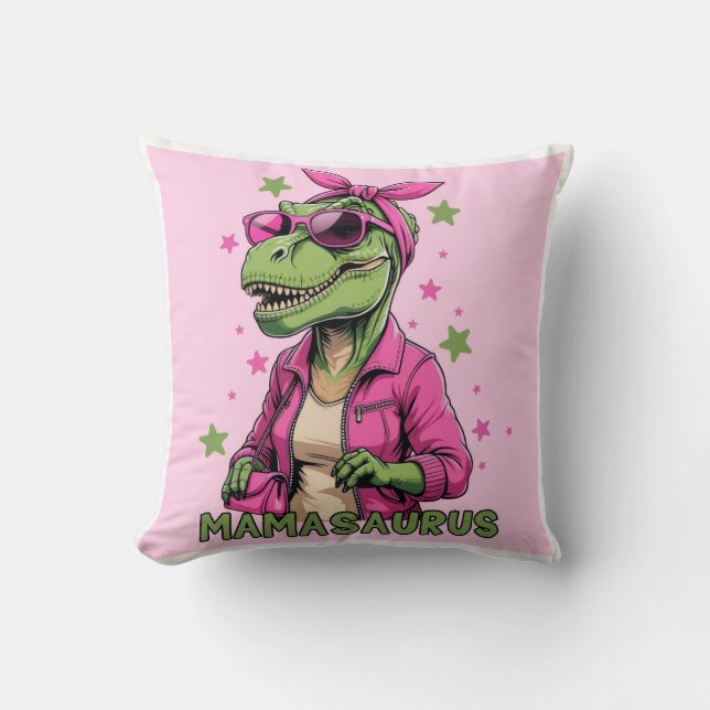 Mamasaurus  throw pillow (Front)