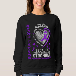 Mamaw Alzheimers Awareness Supporter Products Purp Sweatshirt