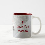 MaMaw Christmas - I Love You Penguin Two-Tone Coffee Mug