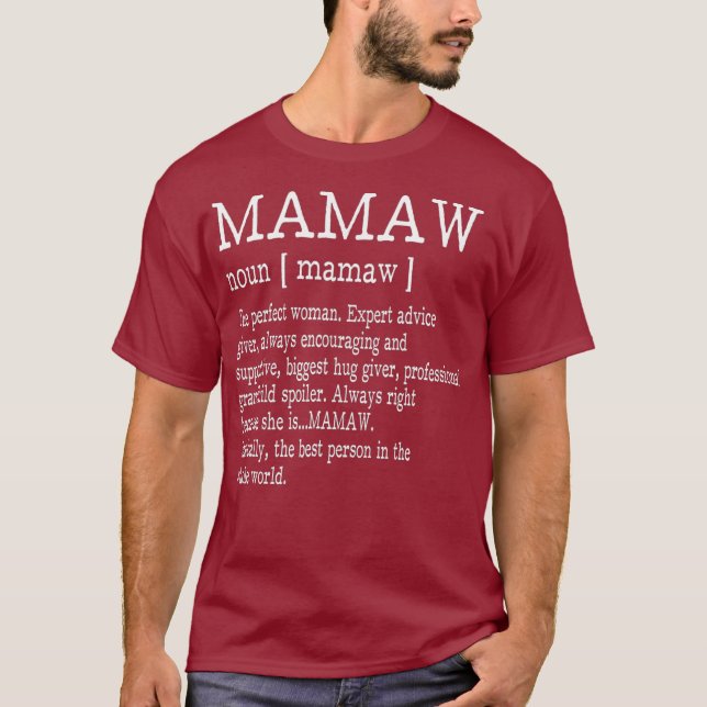 Mamaw Definition Grandma Mother Day Gifts Women T-Shirt (Front)