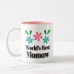 Mamaw Gift for Grandmother Mothers Day Two-Tone Coffee Mug