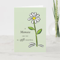 Mamaw Gift from God Daisy Religious Grandparents