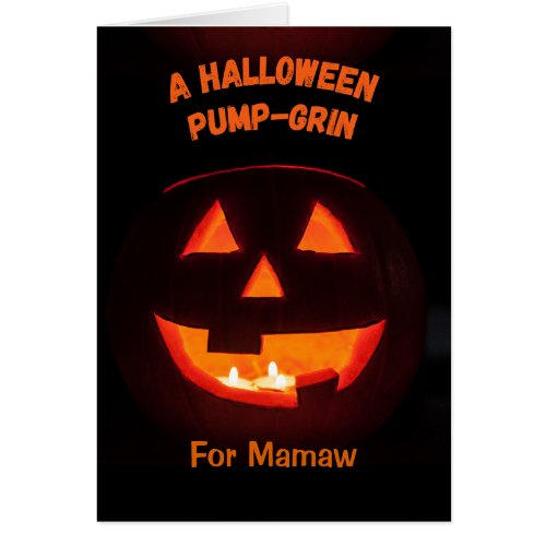 Mamaw Halloween Cute Jack o Lantern