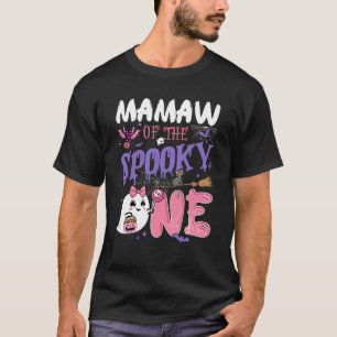 Mamaw Of The Spooky One 1st Birthday Girl Hallowee T-Shirt