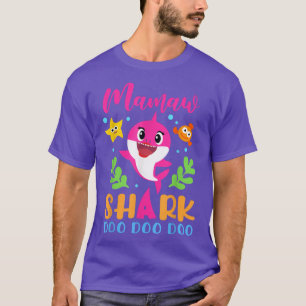 Mamaw Shark Shirt Mamaw Shark Lover Family Mother'