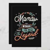 Mamaw The Legend (Front/Back)