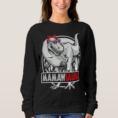 Mamawsaurus Rex Dinosaur  Mothers Day Sweatshirt