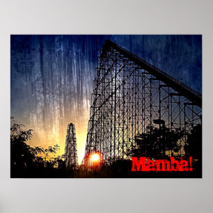 Mamba Rollercoaster World's of Fun Kansas City Poster